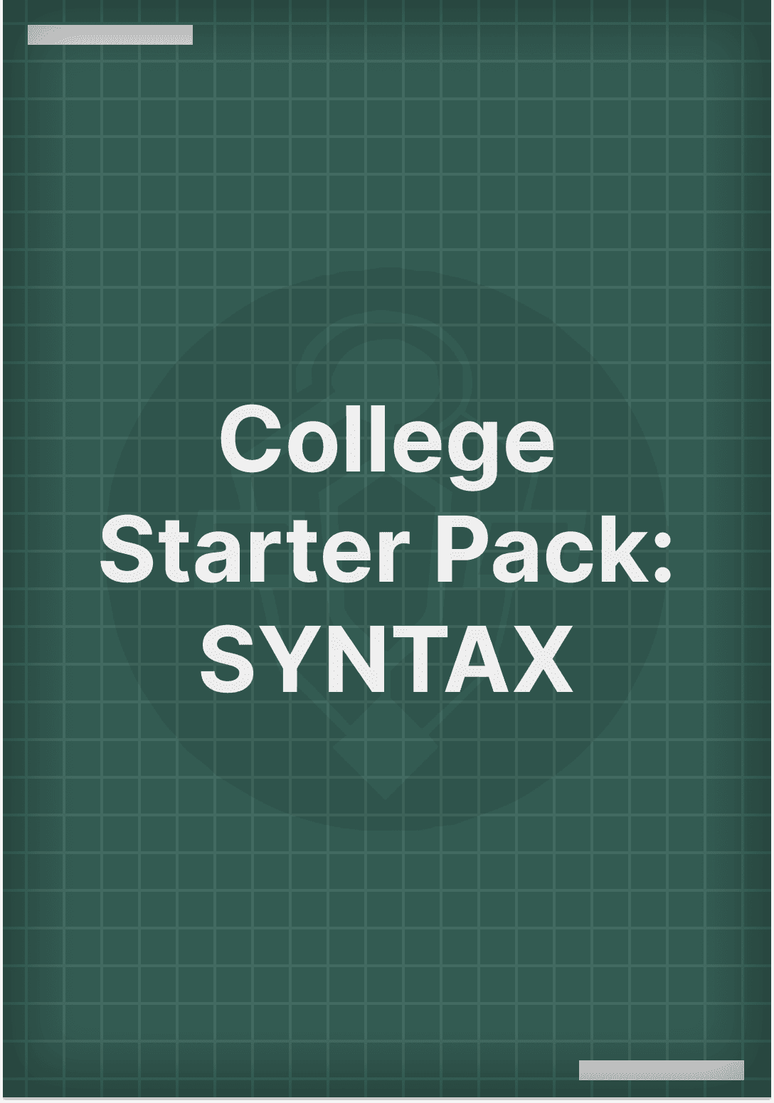 Cover image for project SYNTAX: College Starter Pack