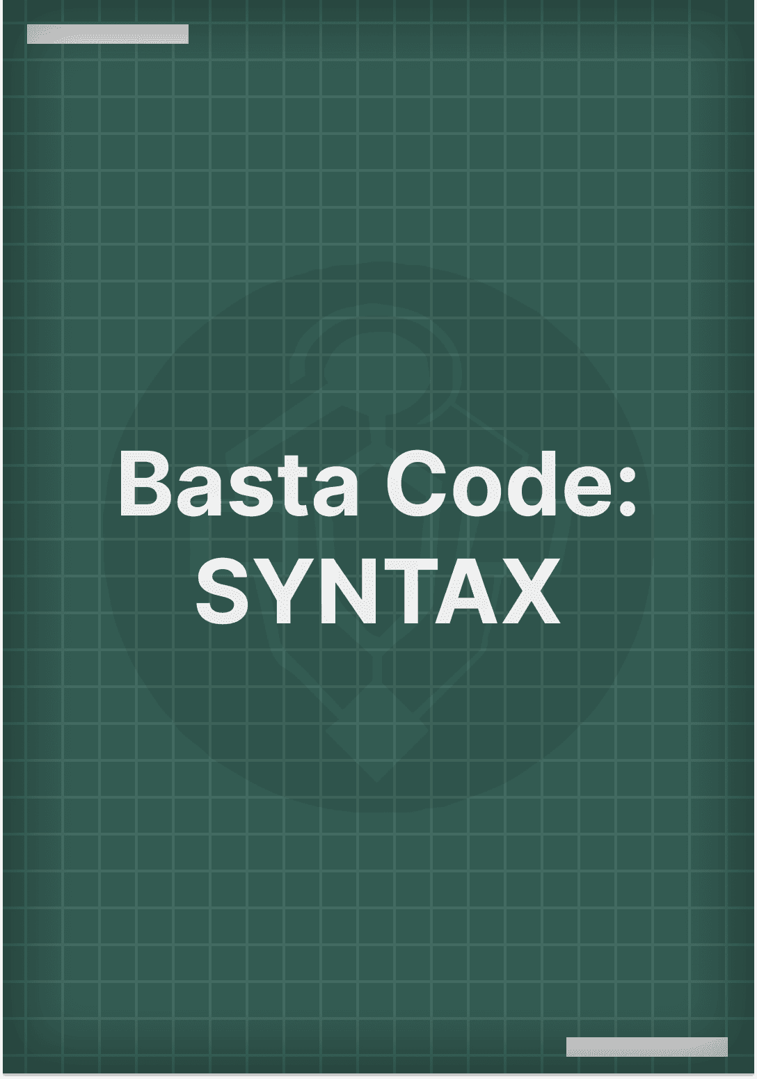 Cover image for project SYNTAX: Basta Code