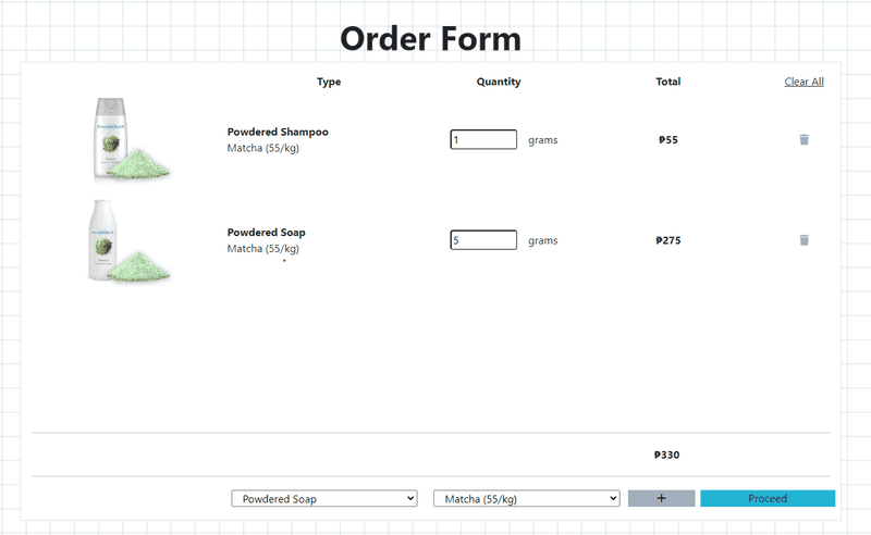 order form