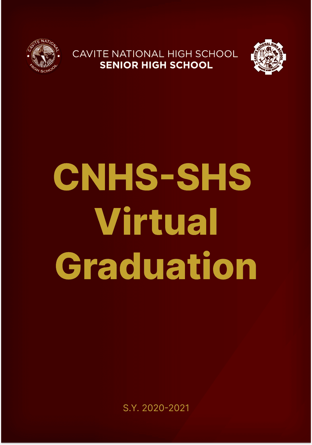 Cover image for project CNHS-SHS Virtual Graduation 2020-2021